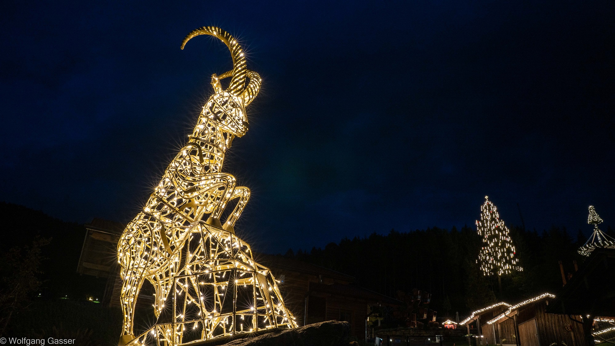 Edelwies Lichtskulptur