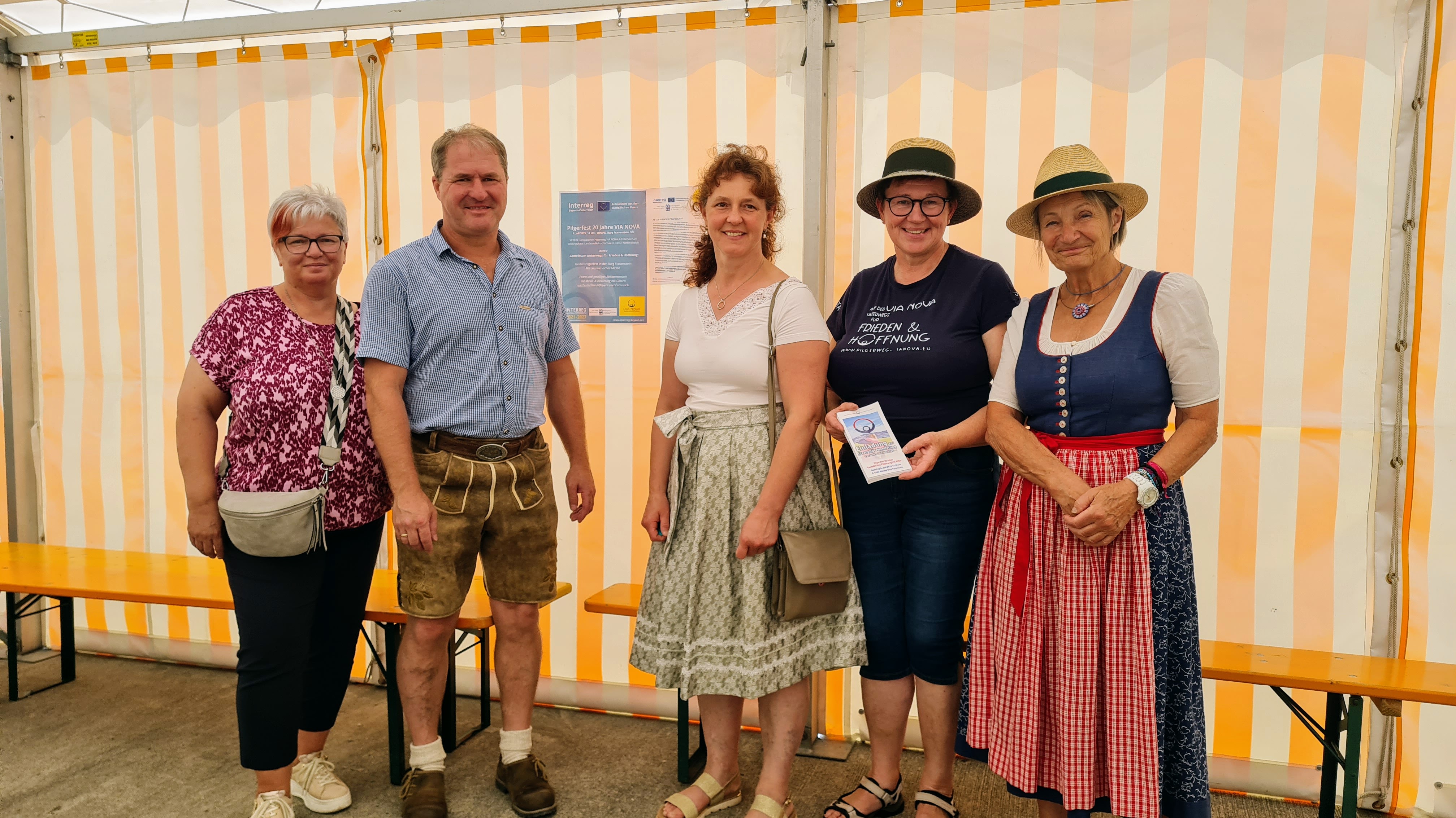 Verein Europäicher Pilgerweg VIA NOVA Pilgerfest Besucher aus Bayern und Österreich