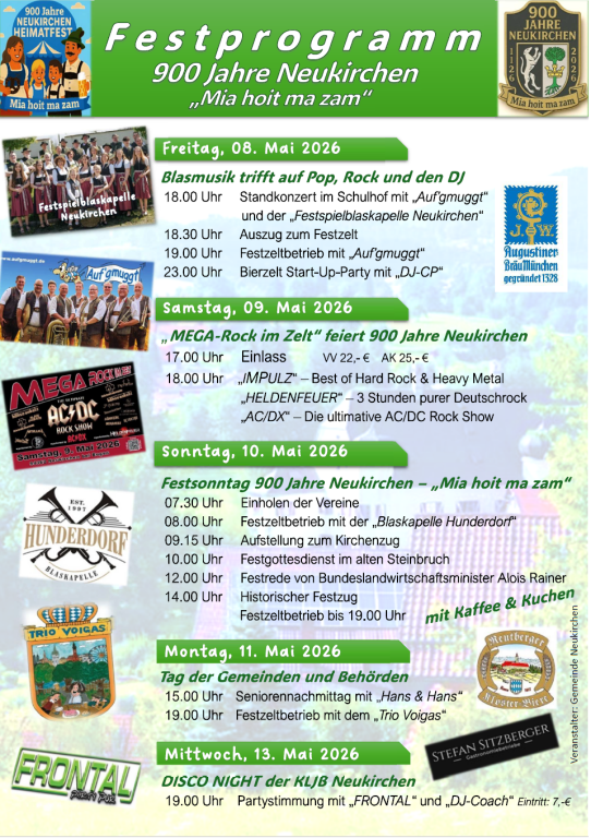 Festprogramm Heimatfest Stand 17.3.26